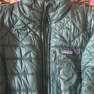 Patagonia women’s large Nano Puff Jacket Deep Emerald Green